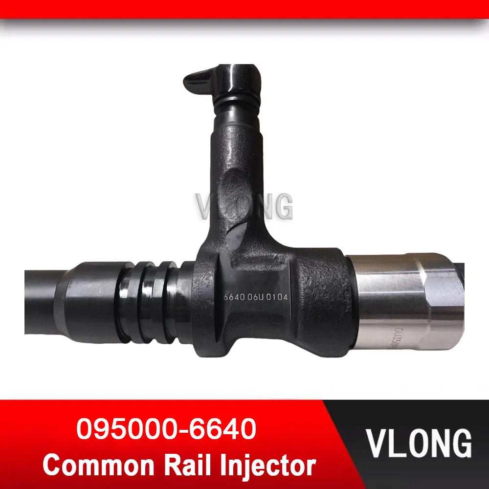 095000-6640 Fuel Injector For Komatsu PC400-8 Excavator 6D125 SAA6D125E-5 WA470 WA480 Diesel Engine Fuel Injector 6251-11-3200