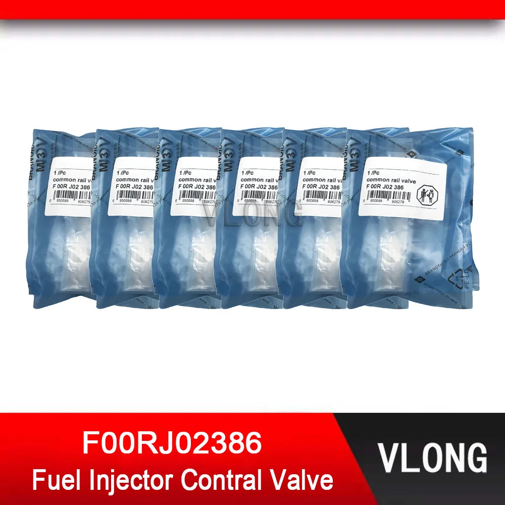6PCS F00RJ02386 Common Rail Injector Control Valve FOORJ02386 For Mitsubishi 4M50 Fuel Injector ME225416 0445120072 0445120076