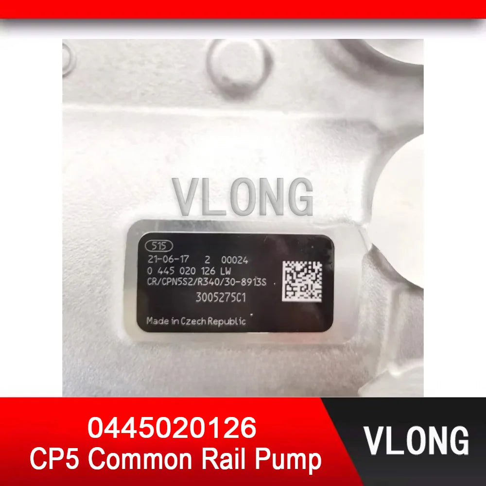 0445020126 CP5 High Pressure Fuel Injection Pump 0986437506 5010780R1 3005275C1 For Navistar Maxxforce 11 13 International Truck