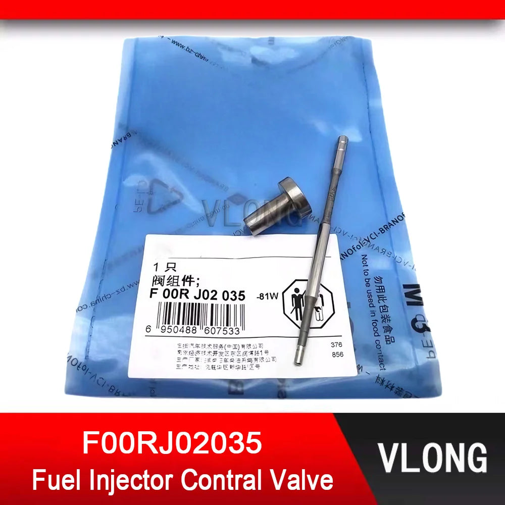 6PCS F00RJ02035 Common Rail Injector Control Valve For YUCHAI Diesel Fuel Injector 0445120117 0445120192 0445120215 0445120333