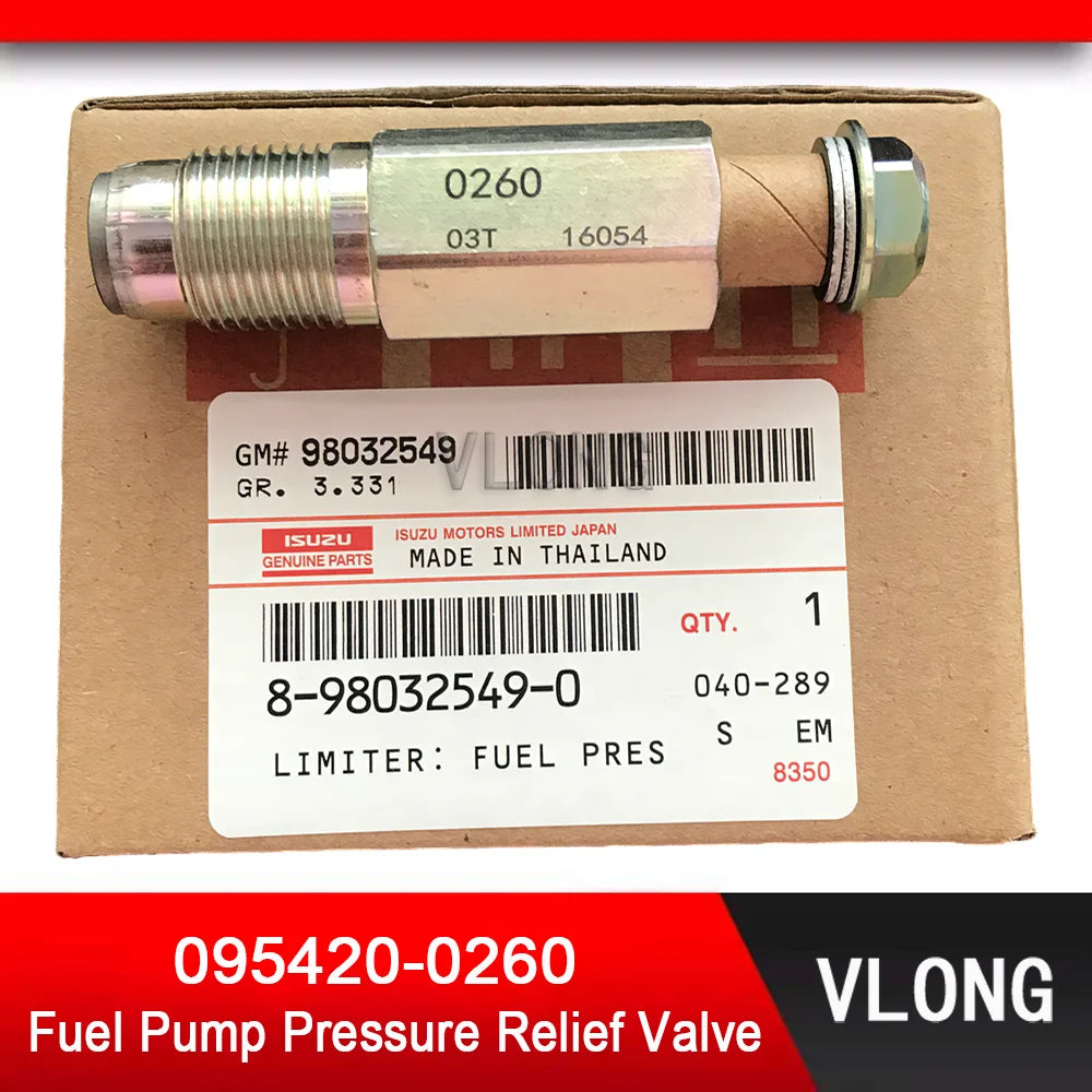 095420-0260 ORIGINAL NEW FUEL RAIL PRESSURE RELIEF LIMITER VALVE FOR PATHFINDER 2.5 DCI R51 CABSTAR 2.5 DCI NISSAN NAVARA D40