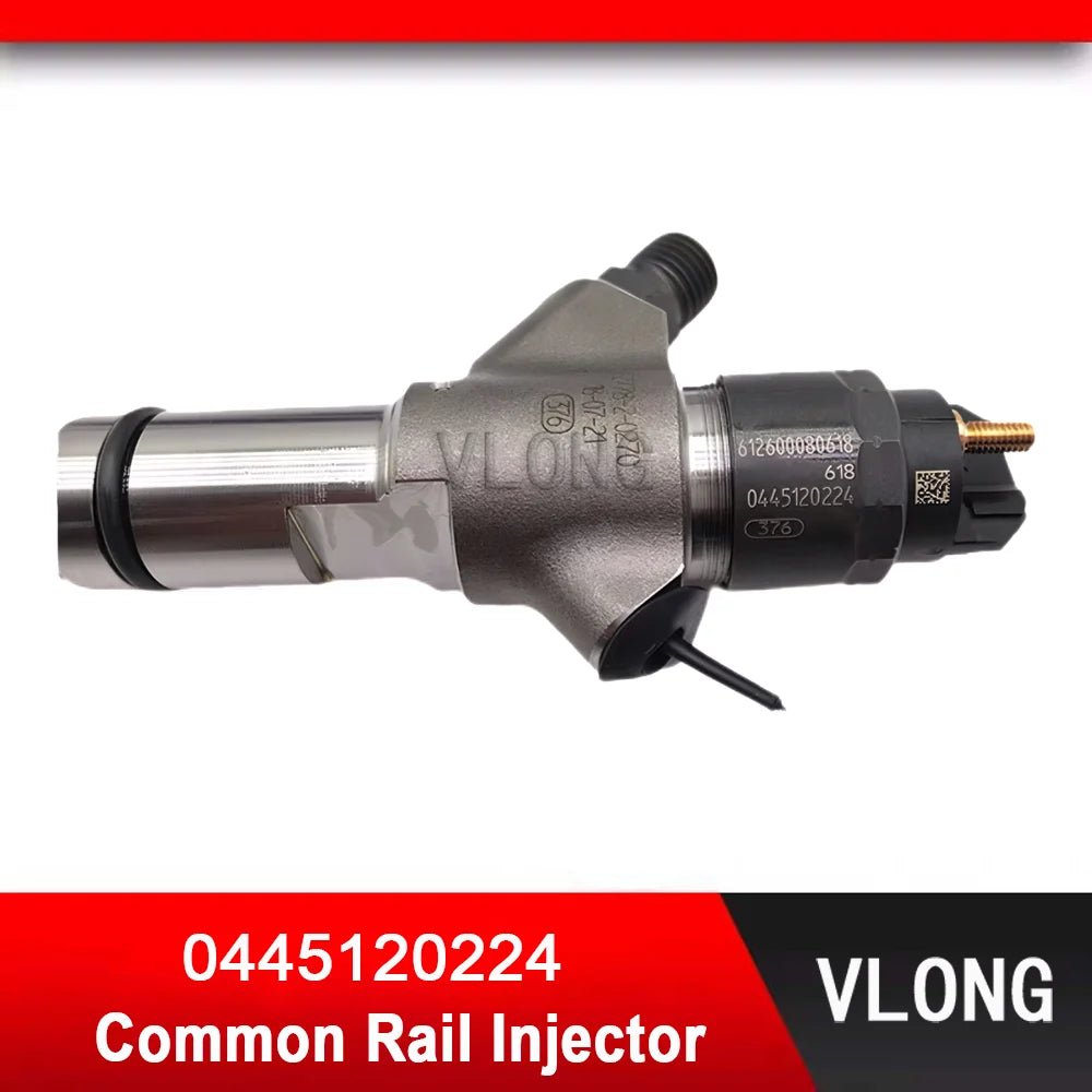 0445120224 WP10 Common Rail Injector 612600080618 For DeLong Truck Car Diesel Fuel Injectors 0445 120 224 A6110701487 0445120170