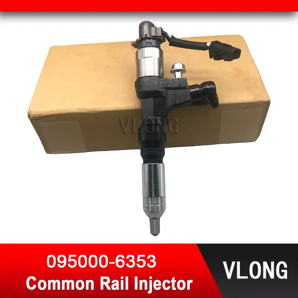 095000-6353 EFI Common Rail Injector Assy For Kobelco SK200-8 Excavator Hino J05E J06E Diesen Engine Fuel Injector 23670-E0050