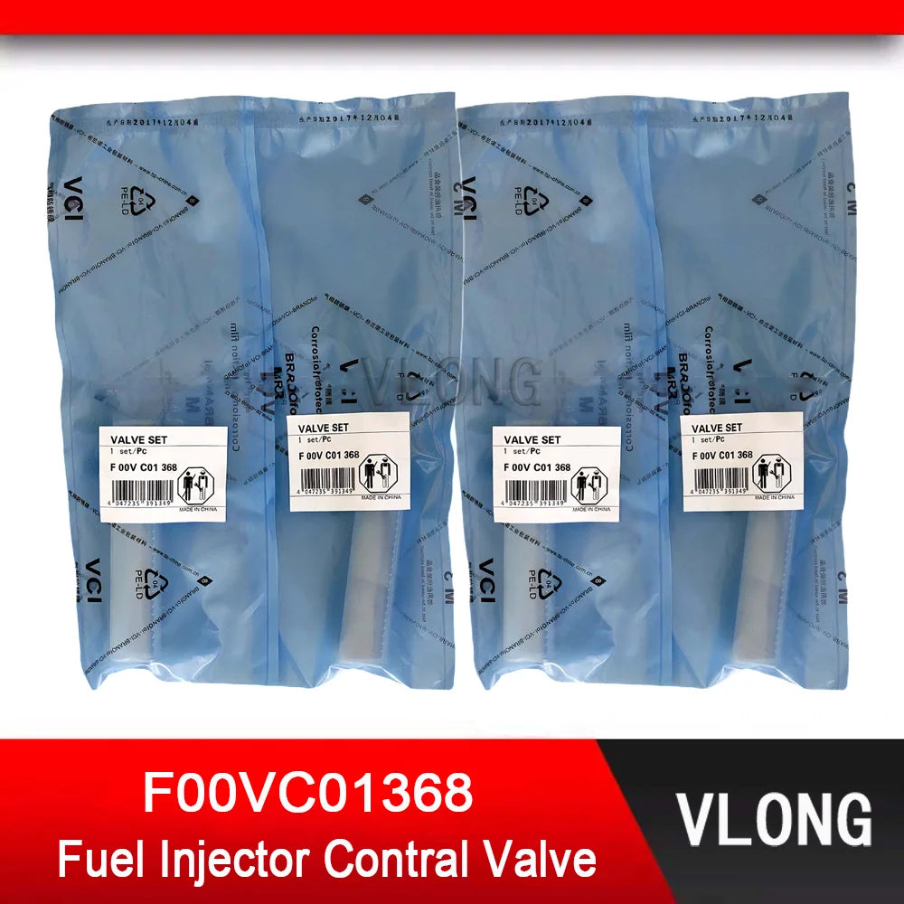 4PCS F00VC01368 Common Rail Injector Contral Valve Set For JMC Truck 2.5L Injector 0445110321 0445110889 0445110844 0445110390