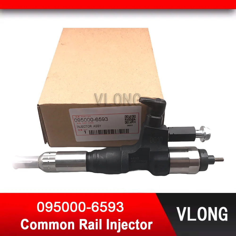 095000-6593 Excavator EFI Common Rail Injector For Kobelco SK300-8 SK330-8 SK350-8 Hino J08E Injector 23670-E0010 095000-6591