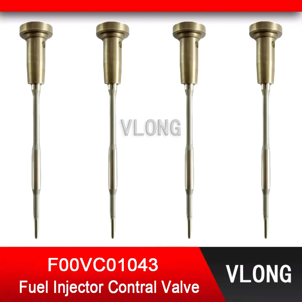 4PCS F00VC01043 Common Rail Valve For 525 2.5D 00-04 Excavator Diesel Fuel Injector 0445110039 0445110047 0445110048 0445110266