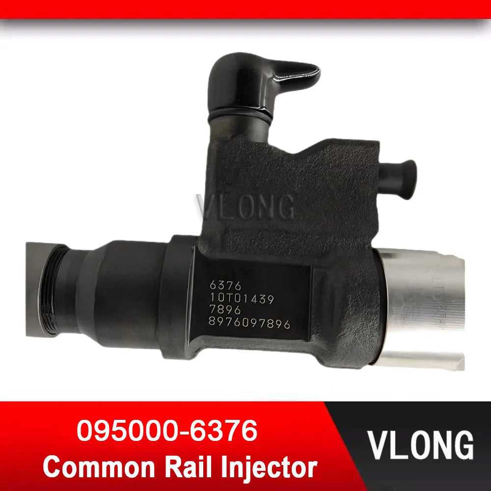 095000-6376 New Excavator Common Rail Injector For Hitachi ZX240-3 ZX210-3 ZX330-3 4HK1 Fuel Injector 8-98284393-0 8-97609789-6