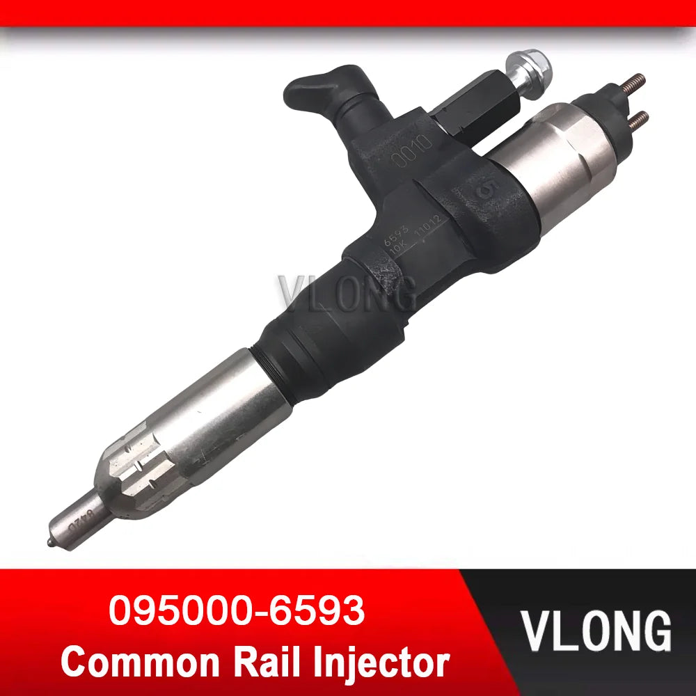 095000-6593 Excavator EFI Common Rail Injector For Kobelco SK300-8 SK330-8 SK350-8 Hino J08E Injector 23670-E0010 095000-6591