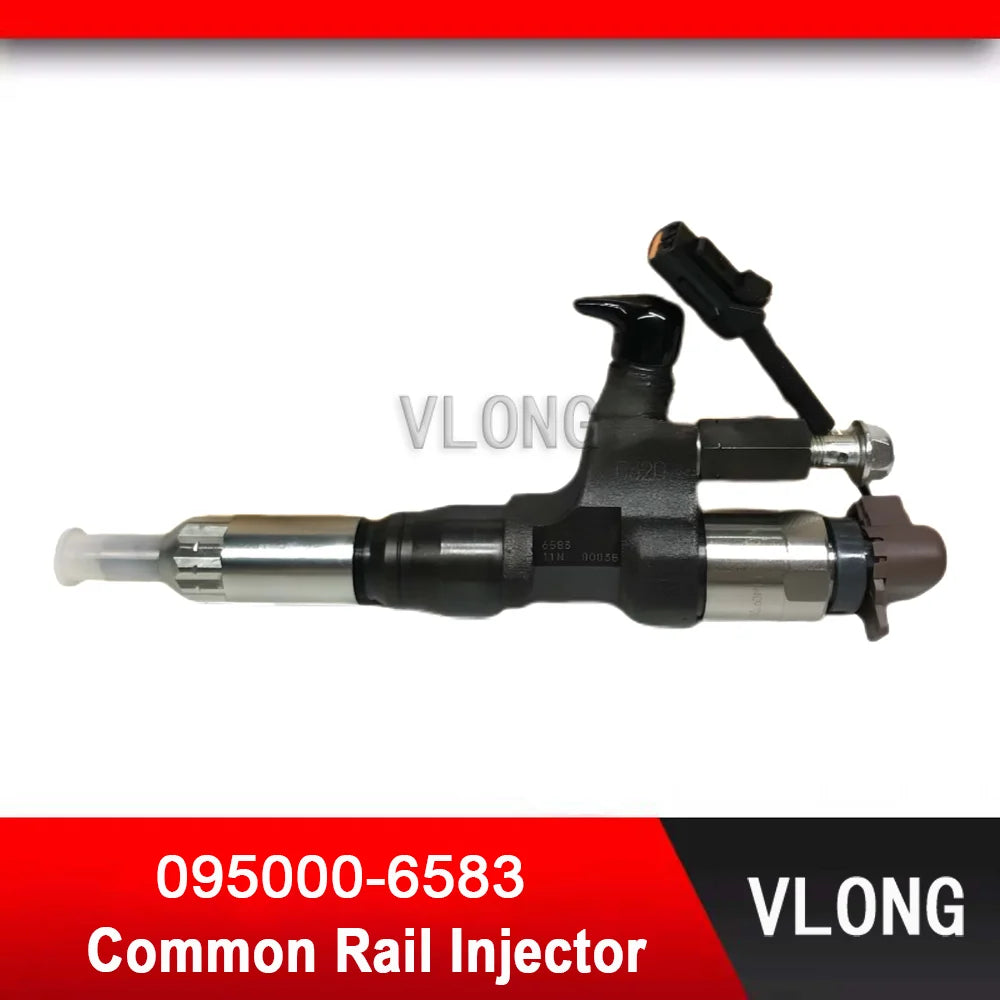 095000-6583 New Excavator Parts EFI Common Rail Injector For HINO J08E 330PS Diesel Engine Fuel Injector 23670-E0320 095000-658#