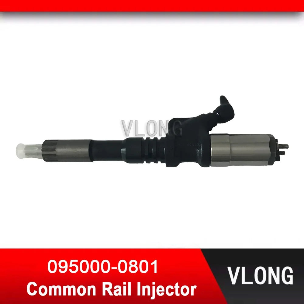 095000-0801 Excavator Fuel Injector For KOMATSU PC400-7 PC450-7 6D125 Engine WA470-5 Diedel Injector 095000-0800 6156-11-3100