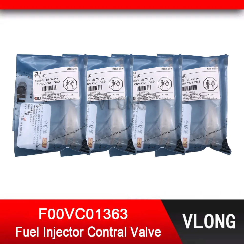 4PCS F00VC01363 Common Rail Injector Valve Set For JAC Isuzu JMC 4D24 0445110362 0445110363 0445110304 0445110317/318 0445110482