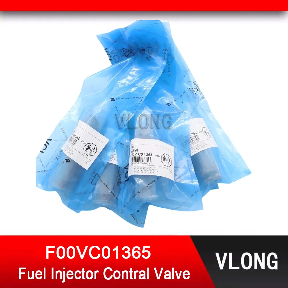4PCS F00VC01365 Common Rail Injector Contral Valve Set For YUCHAI Diesel Fuel Injector 0445110864/863/860/715/422/421/511/312