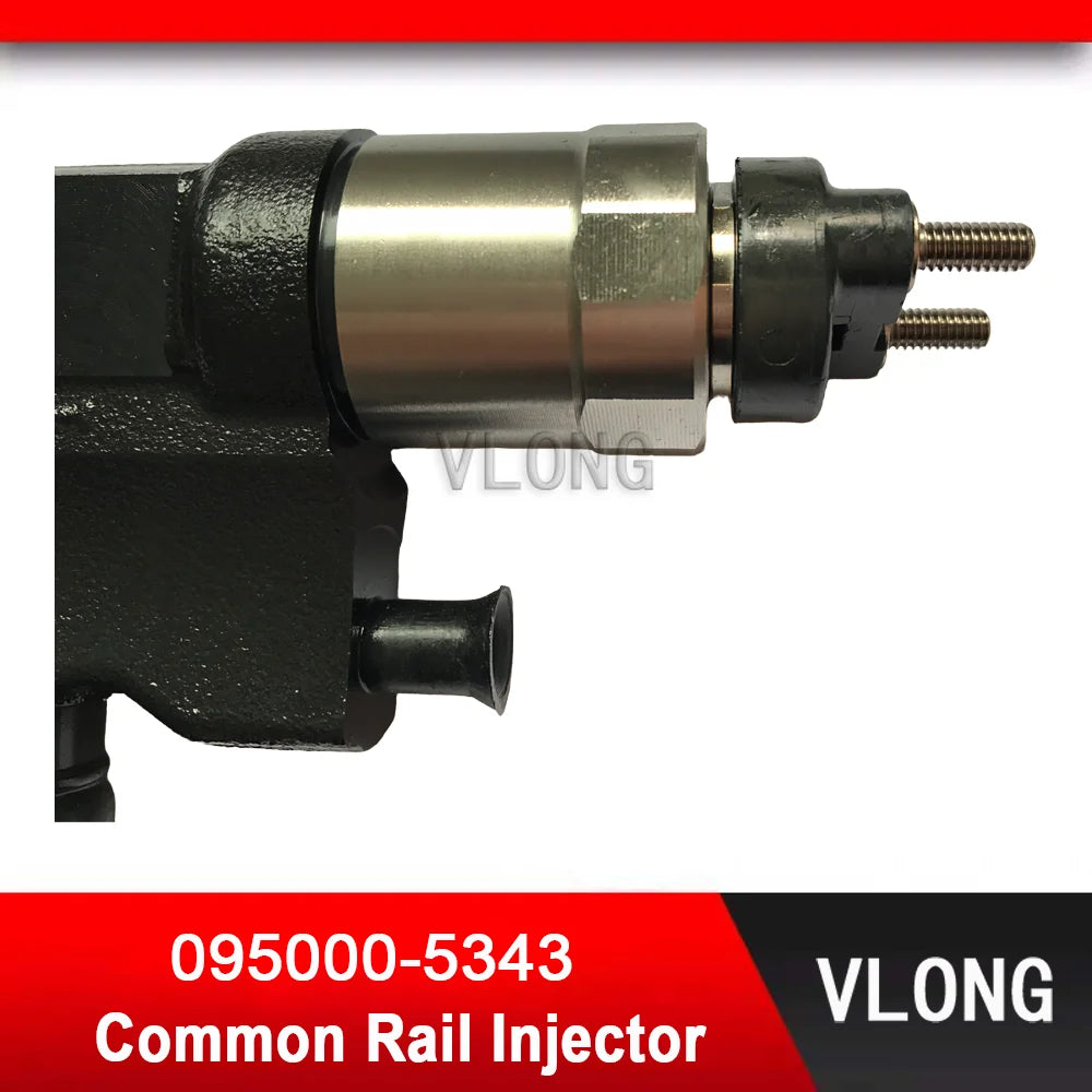 095000-5343 New Diesel Fuel Injector For ISUZU 6HK1 4HK1 Engine Sumitomo 230/350/450 Excavator Common Rail Injector 8-97602485-3
