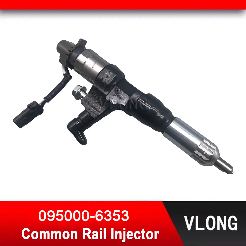 095000-6353 EFI Common Rail Injector Assy For Kobelco SK200-8 Excavator Hino J05E J06E Diesen Engine Fuel Injector 23670-E0050