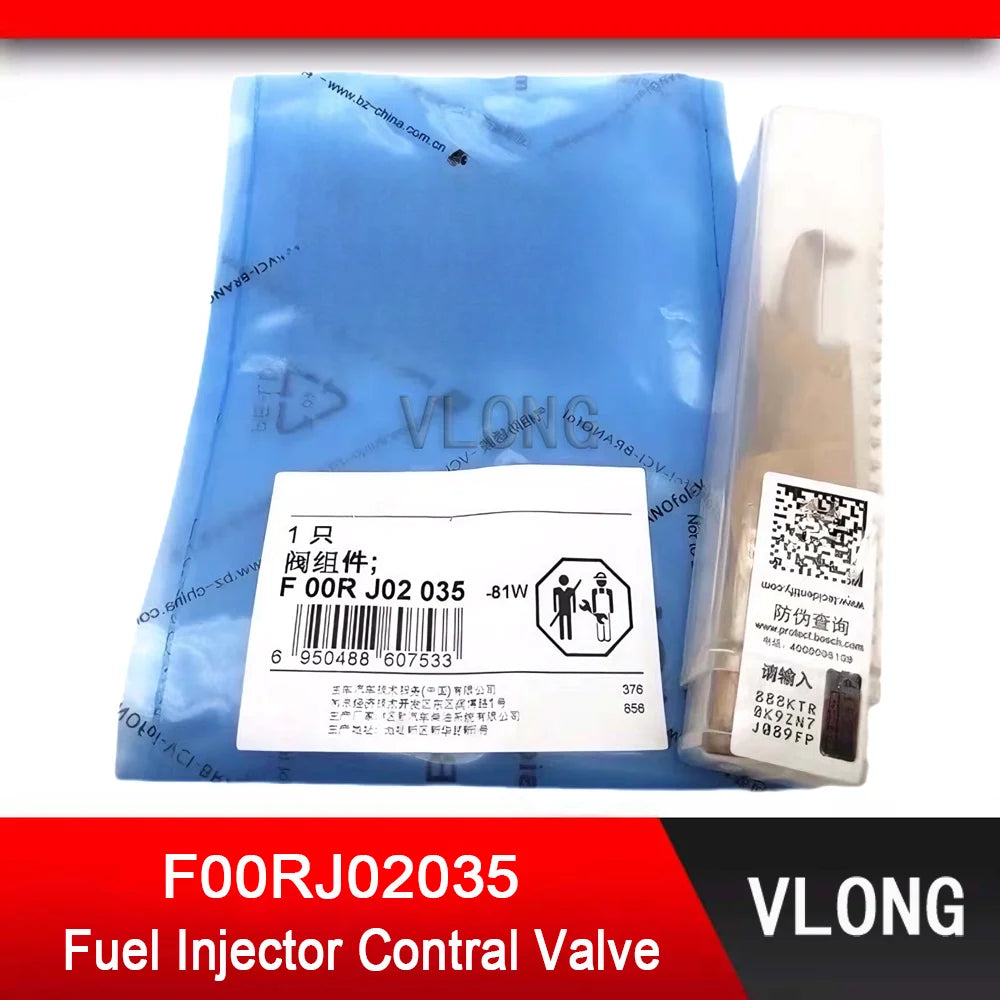6PCS F00RJ02035 Common Rail Injector Control Valve For YUCHAI Diesel Fuel Injector 0445120117 0445120192 0445120215 0445120333