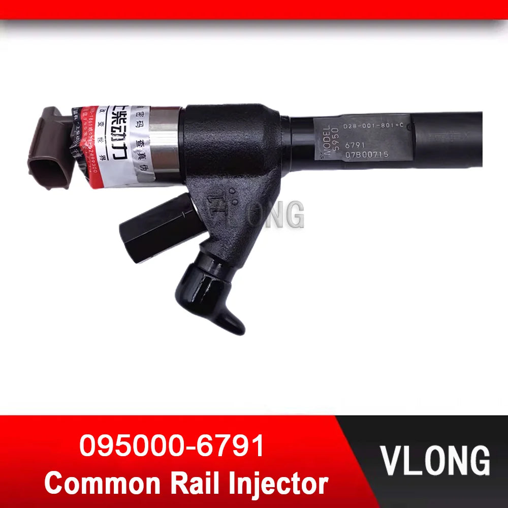095000-6791 New Common Rail Injector For SDEC 9.0L SC9DK 6D114 Truck Euro 3 Diesel Engine Fuel Injector D28-001-801 095000-6790