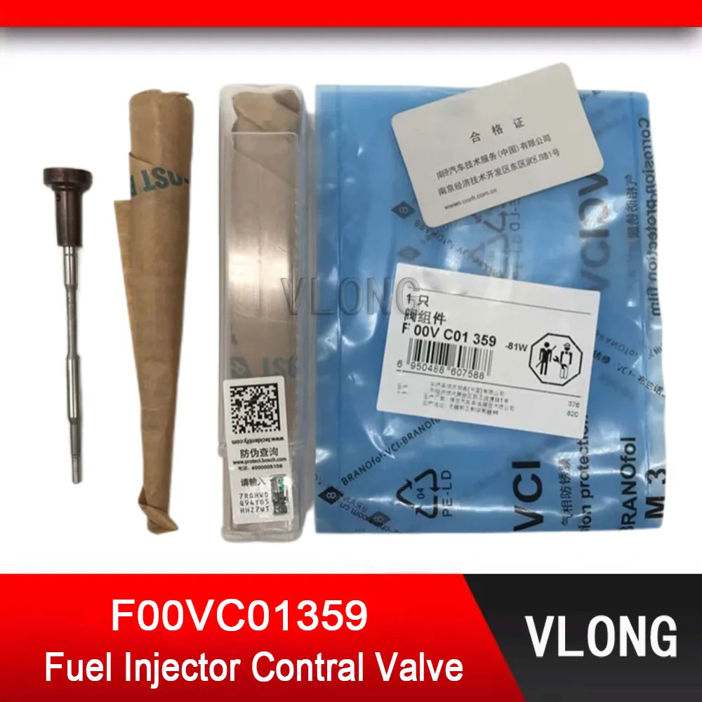 4PCS F00VC01359 Common Rail Injector Valve Set For 0445110293 0445110305 0445110313 0445110462 0445110346 0445110445 0445110512