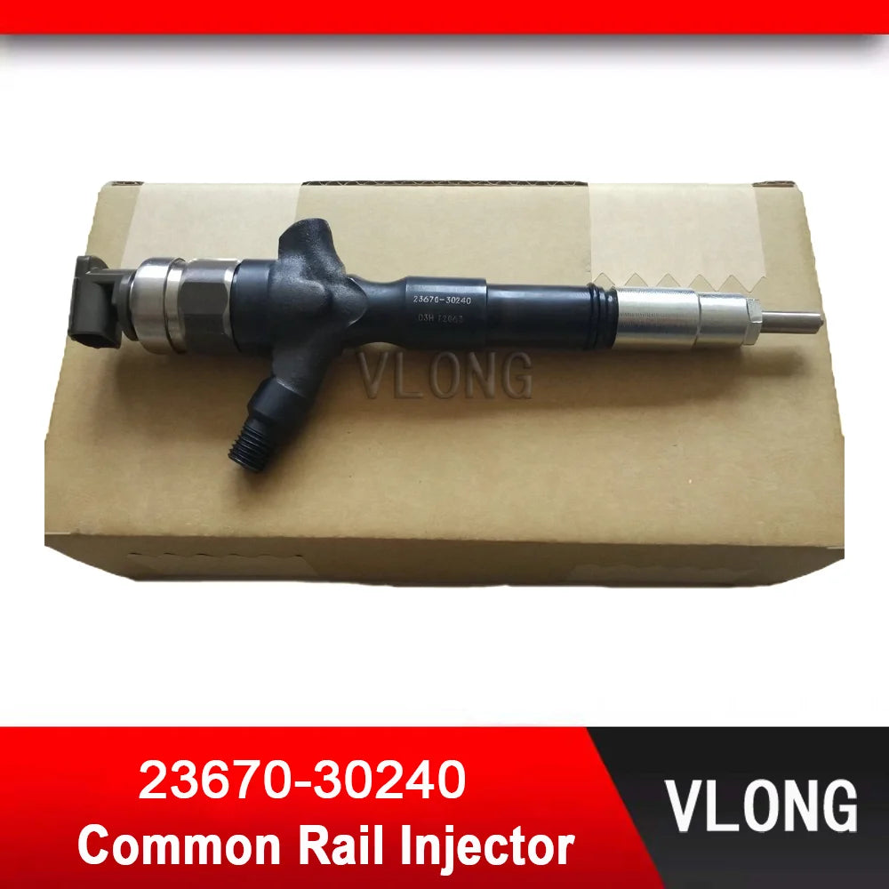 23670-30240 New Pickup Diesel Fuel Injector Assy For Toyota Hilux Hiace Vigo 2.5L EURO4 Engine Common Rail Injector 095000-7380