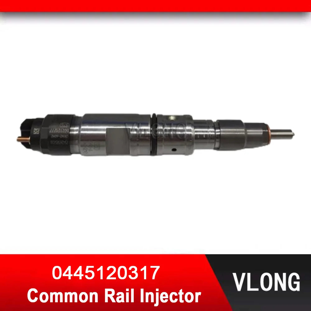 0445120317 Genuine New Diesel Engine Common Rail Fuel Injector 0445 120 317 for FAW J5 J6 CA6DN1 11120108530000 1112010-853-0000