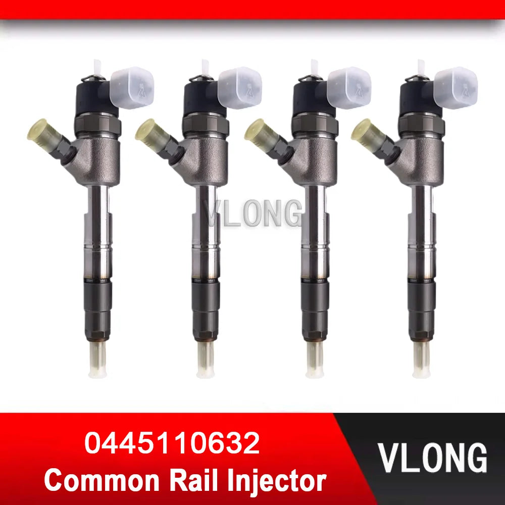 1PCS 0445110632 Genuine New Diesel Engine Common Rail Fuel Injector Assembly 0445110694 0445110633 For JIANGXI Wolf JE493L DCN4