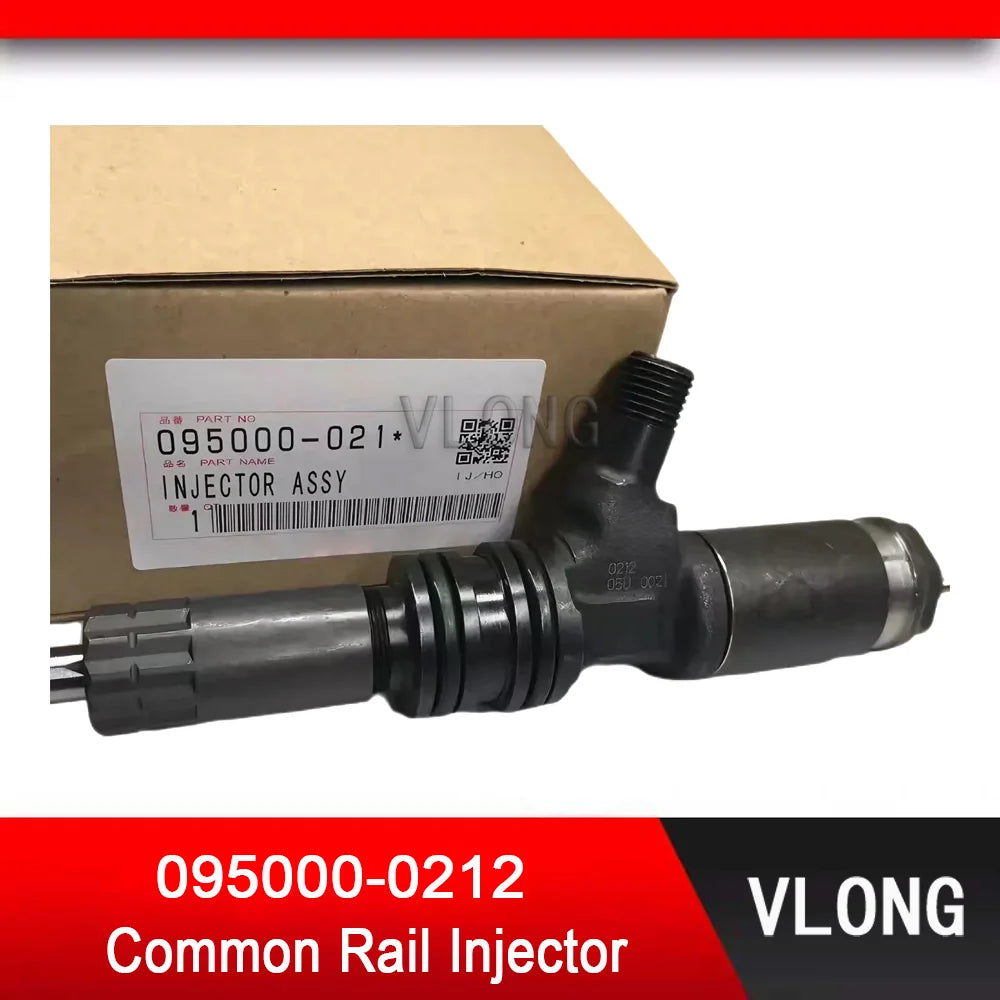 095000-0212 Diesel Fuel Injector For Kato HD1430VLC Excavator Mitsubishi 6M60T Engine 095000-0213 095000-0214 ME132615 ME302570
