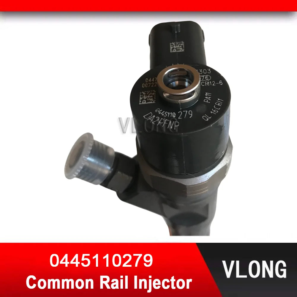 New Diesel Fuel Injector 0445110279 Common Rail Injector 338004A150 33800-4A000 Injector For HYUNDAI H1 STAREX KIA SORENTO 2.5L