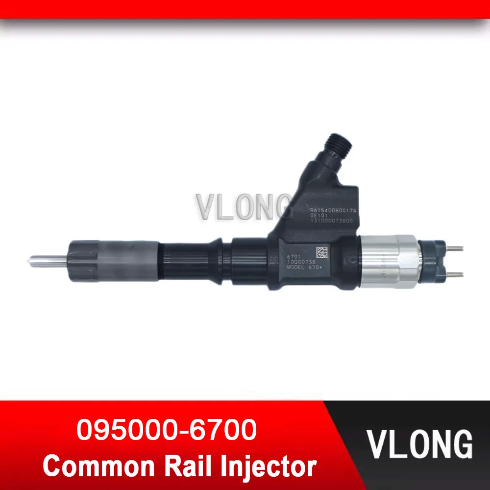 095000-6701 Heavy Truck Common Rail Injector Diesel Injector For SINOTRUK HOWO A7 WD615 VG61540080017A R61540080017A 095000-6700
