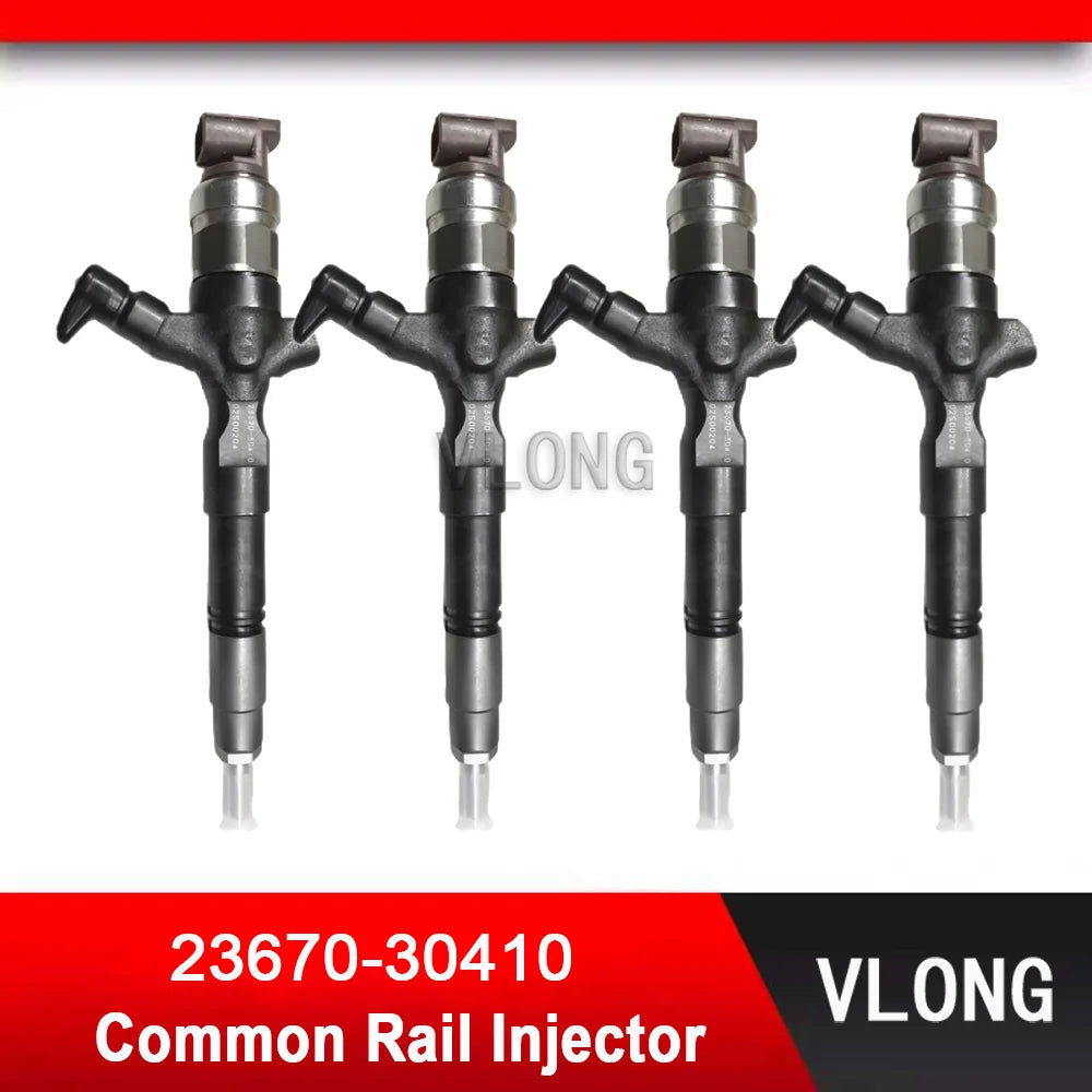 23670-30410 Diesel Fuel Injector For Toyota VIGO 2.5 VNT 2KD Hilux Hiac Common Rail Injector 295050-0200 295050-0210 23670-30400