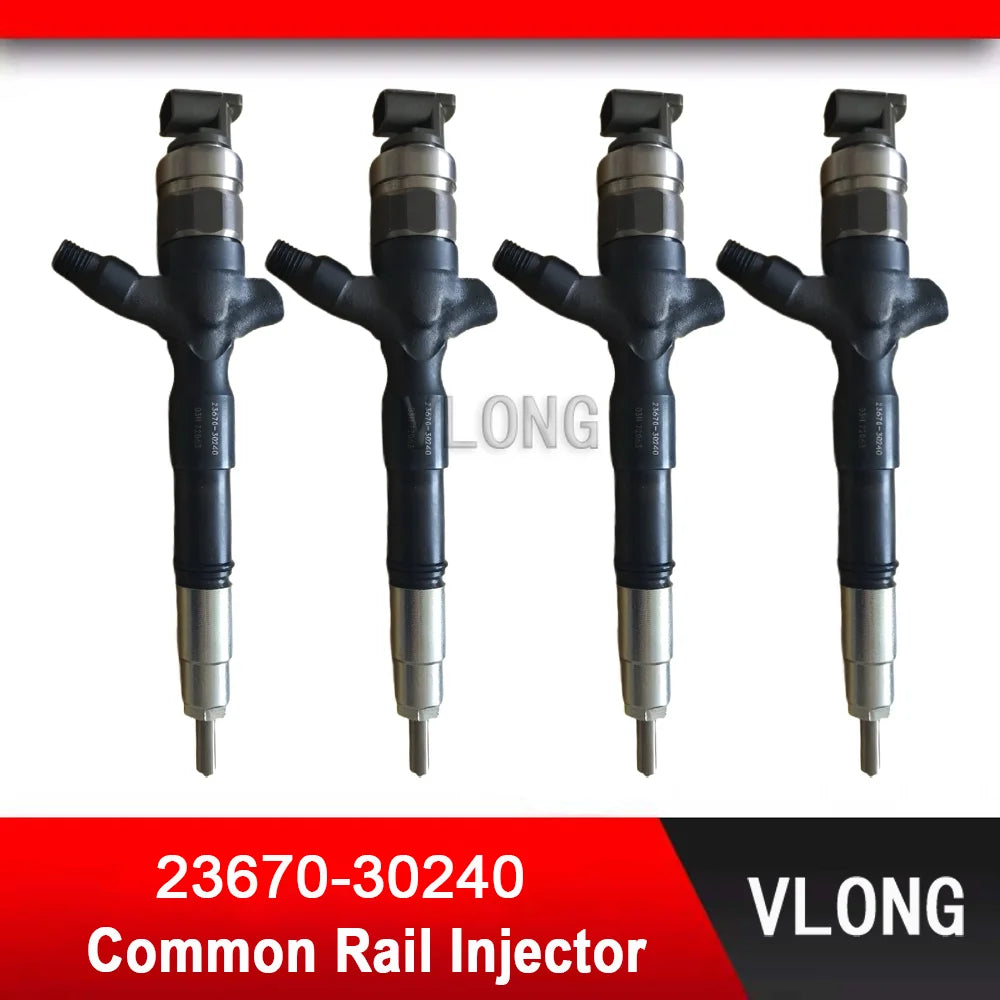 23670-30240 New Pickup Diesel Fuel Injector Assy For Toyota Hilux Hiace Vigo 2.5L EURO4 Engine Common Rail Injector 095000-7380