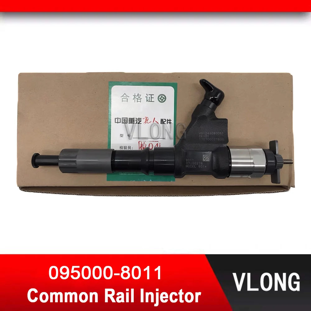095000-8011 Durable Heavy-duty Truck EFI Common Rail Injector For SINOTRUK HOWO D12 A7 Fuel Injector 095000-8010 VG1246080051
