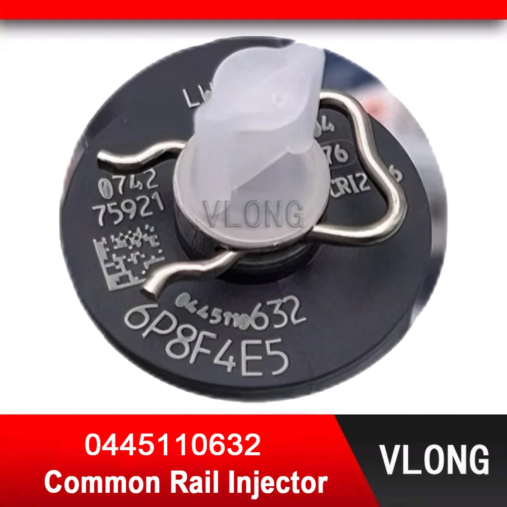 1PCS 0445110632 Genuine New Diesel Engine Common Rail Fuel Injector Assembly 0445110694 0445110633 For JIANGXI Wolf JE493L DCN4